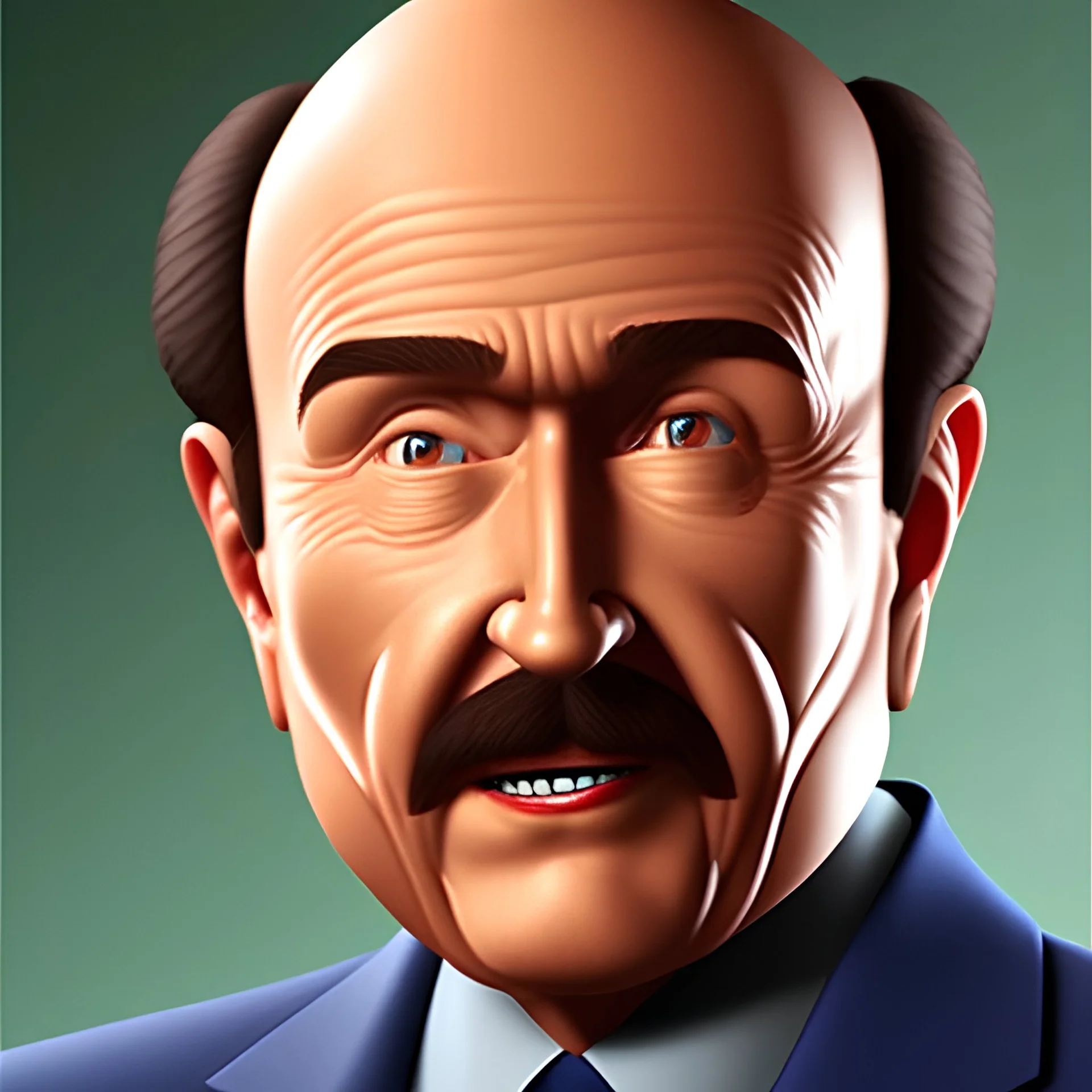 Plastic toy action figure Of dr. Phil, chuuby, brown shoes