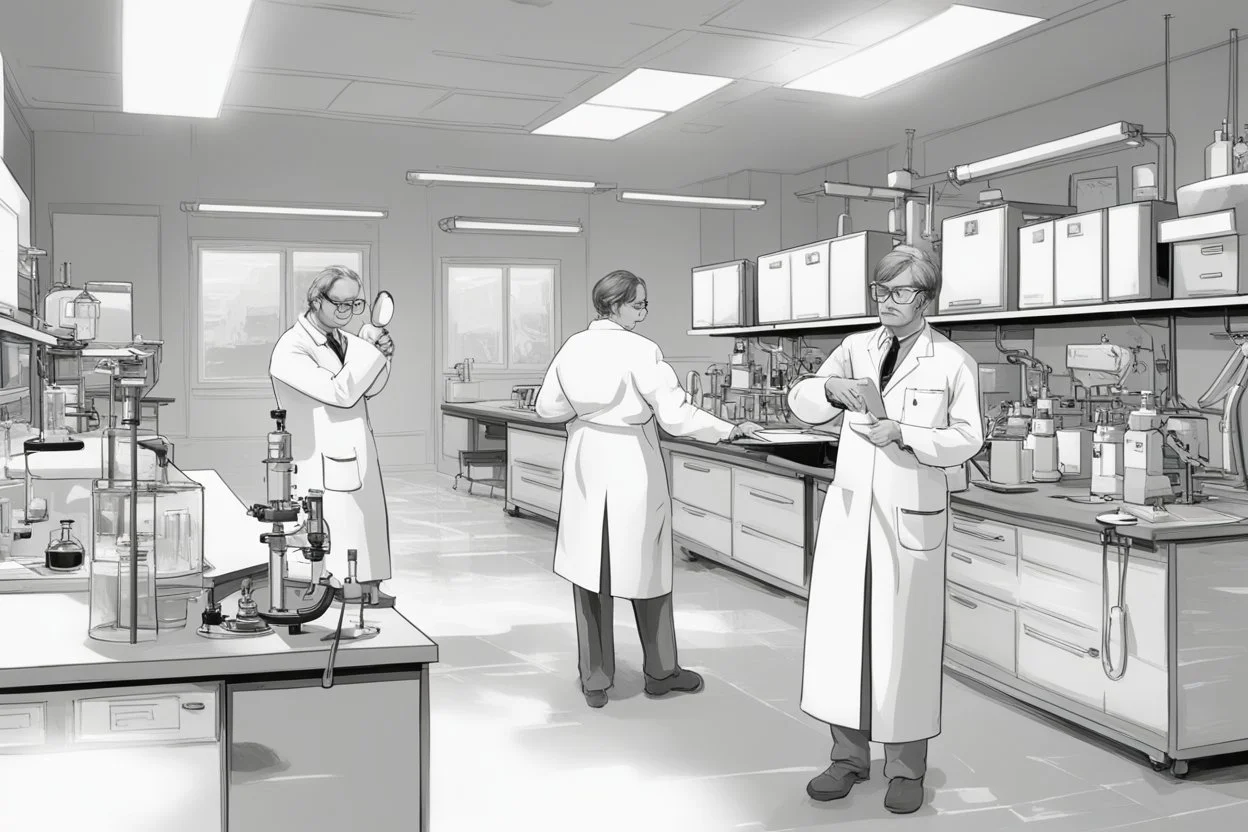 علماء يعملون في المختبر