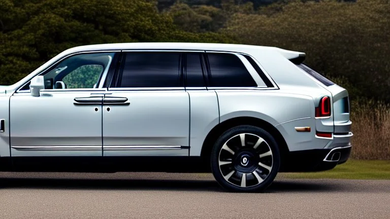 Rolls royce cullinan Wearing pants, Rear View, 4K, Ultra Detailed