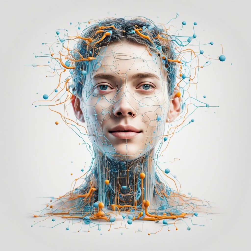 satisfied deep learning white background