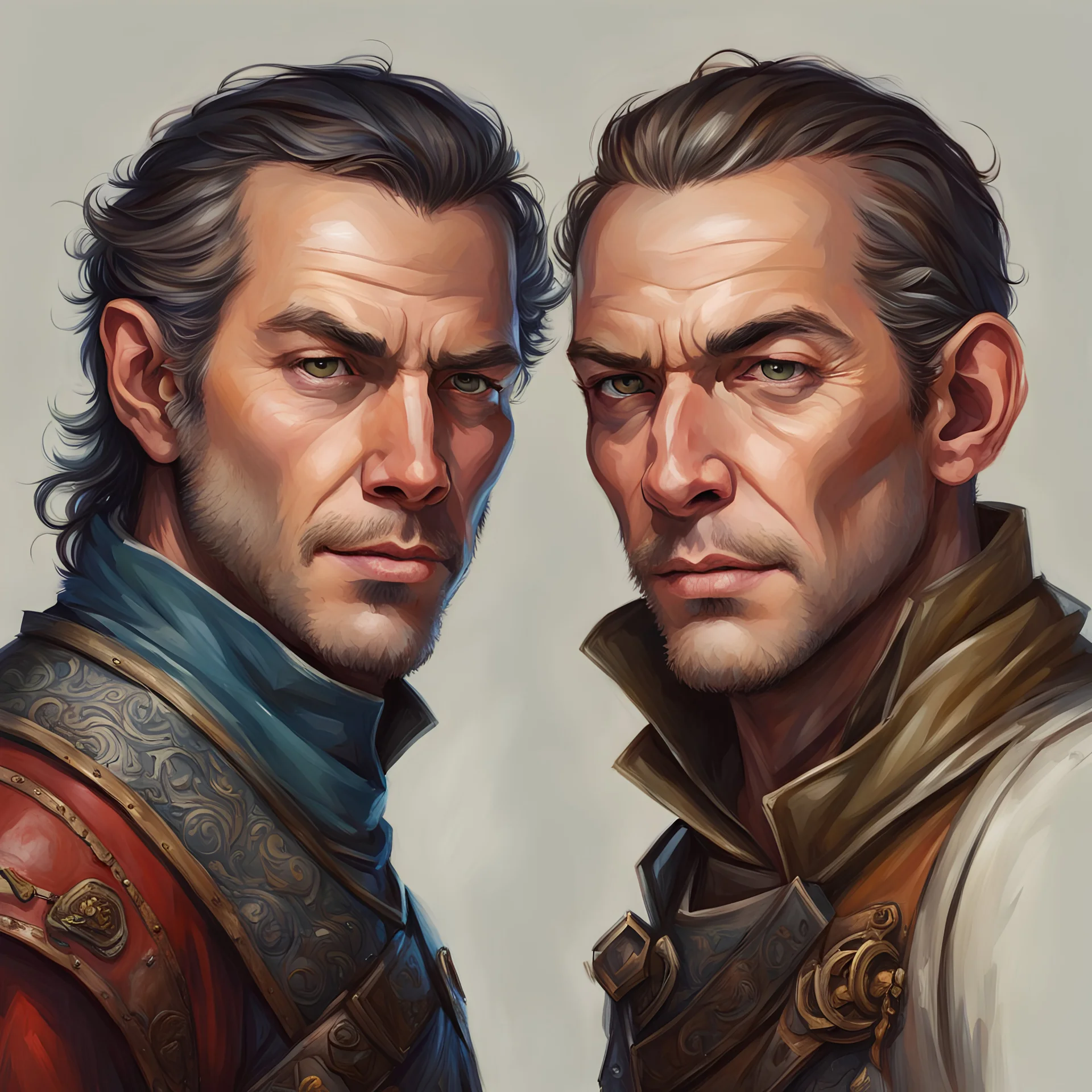 two man dnd, portrait of m