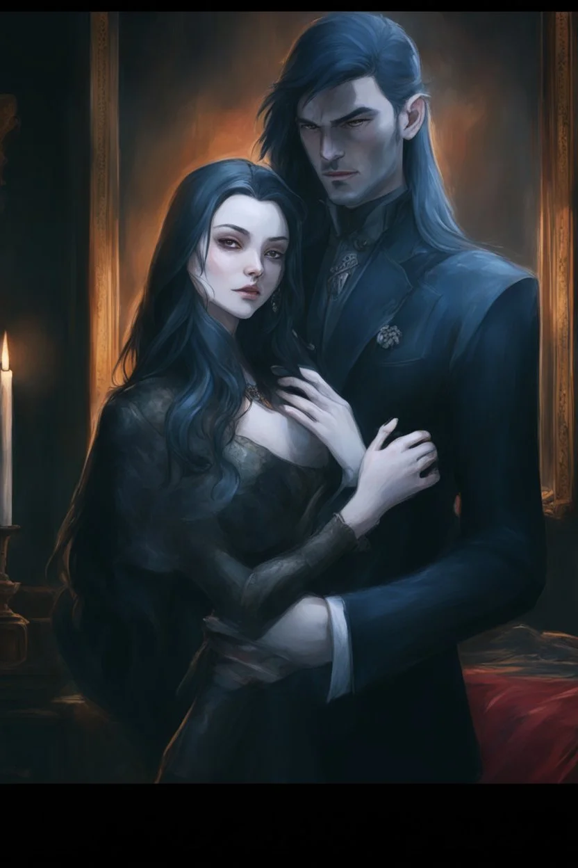 Strahd Von Zarovich and his wife Selene