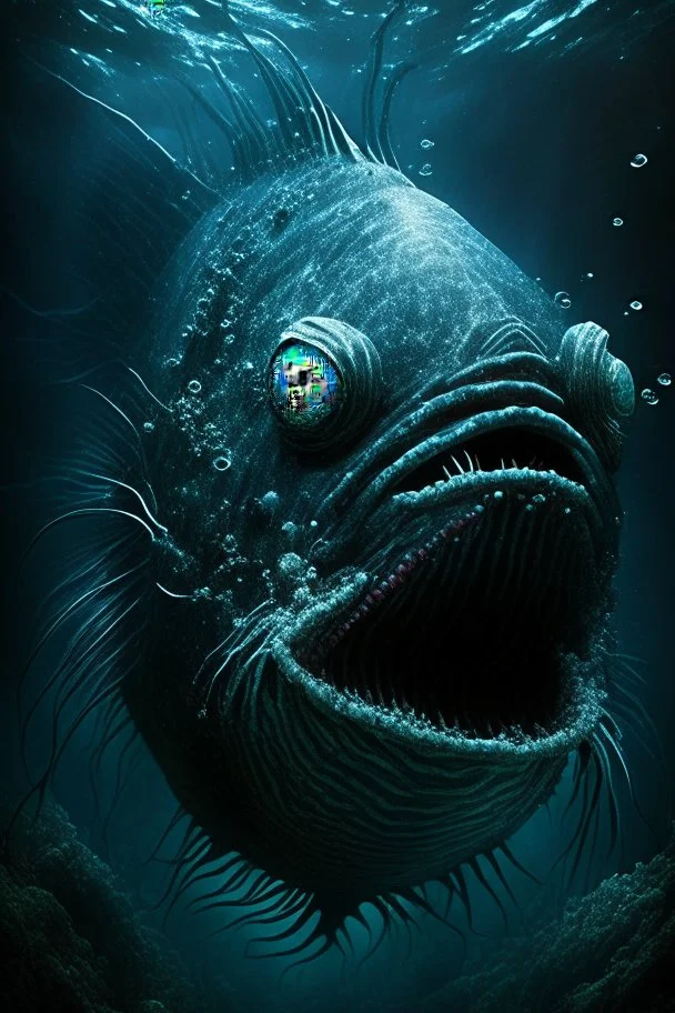 big cursed deep sea fish