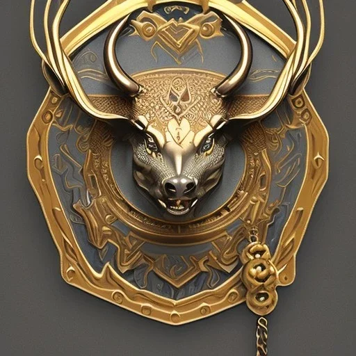 stag amulet, lucky charm