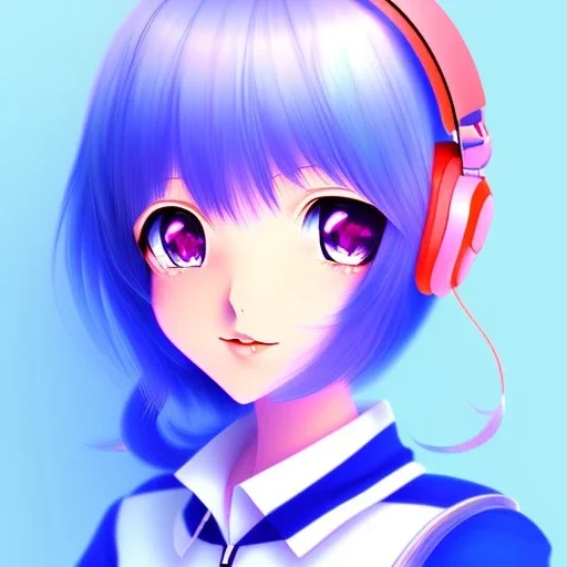 youtuber "indigo white" as anime girl