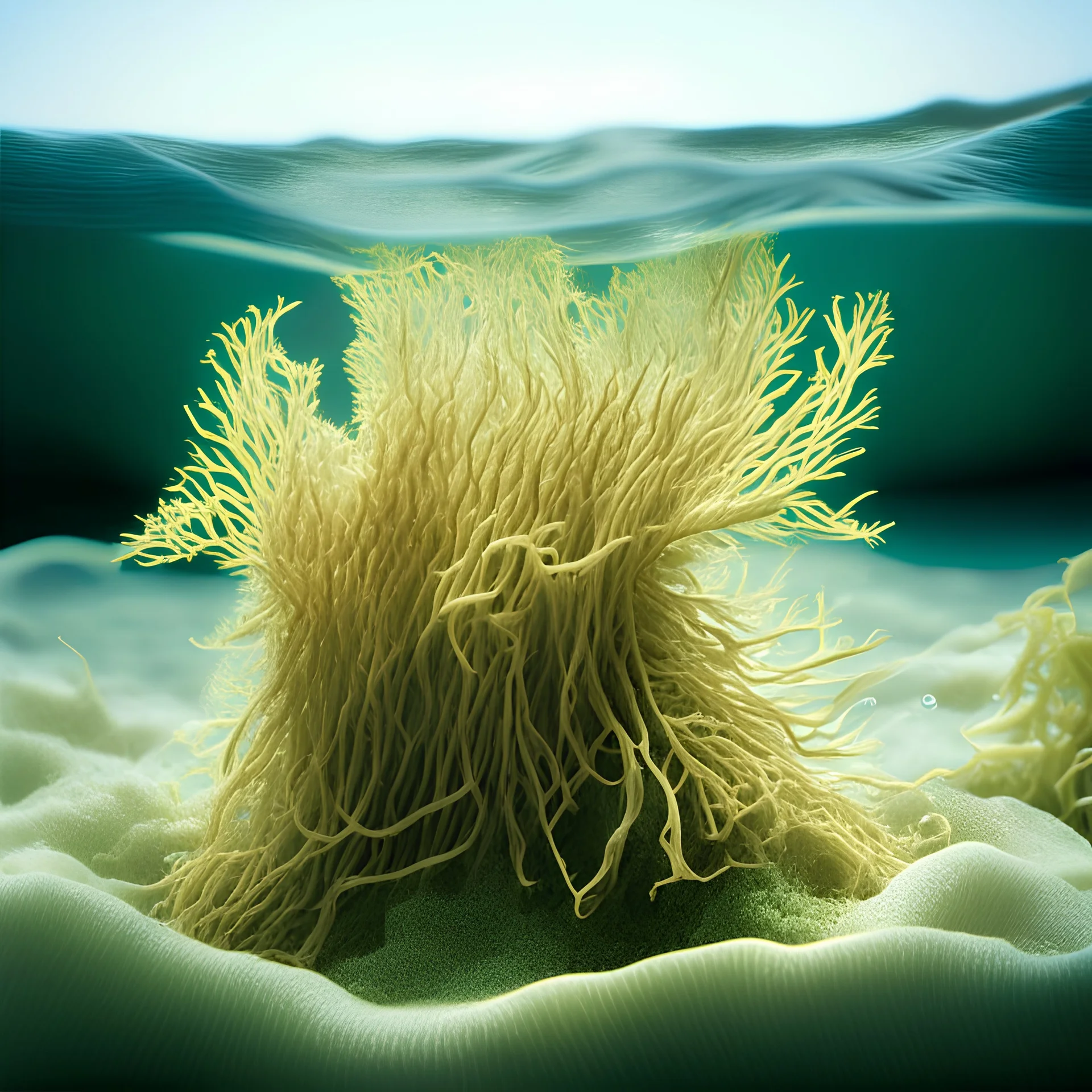 sea moss in sea picture for advertising