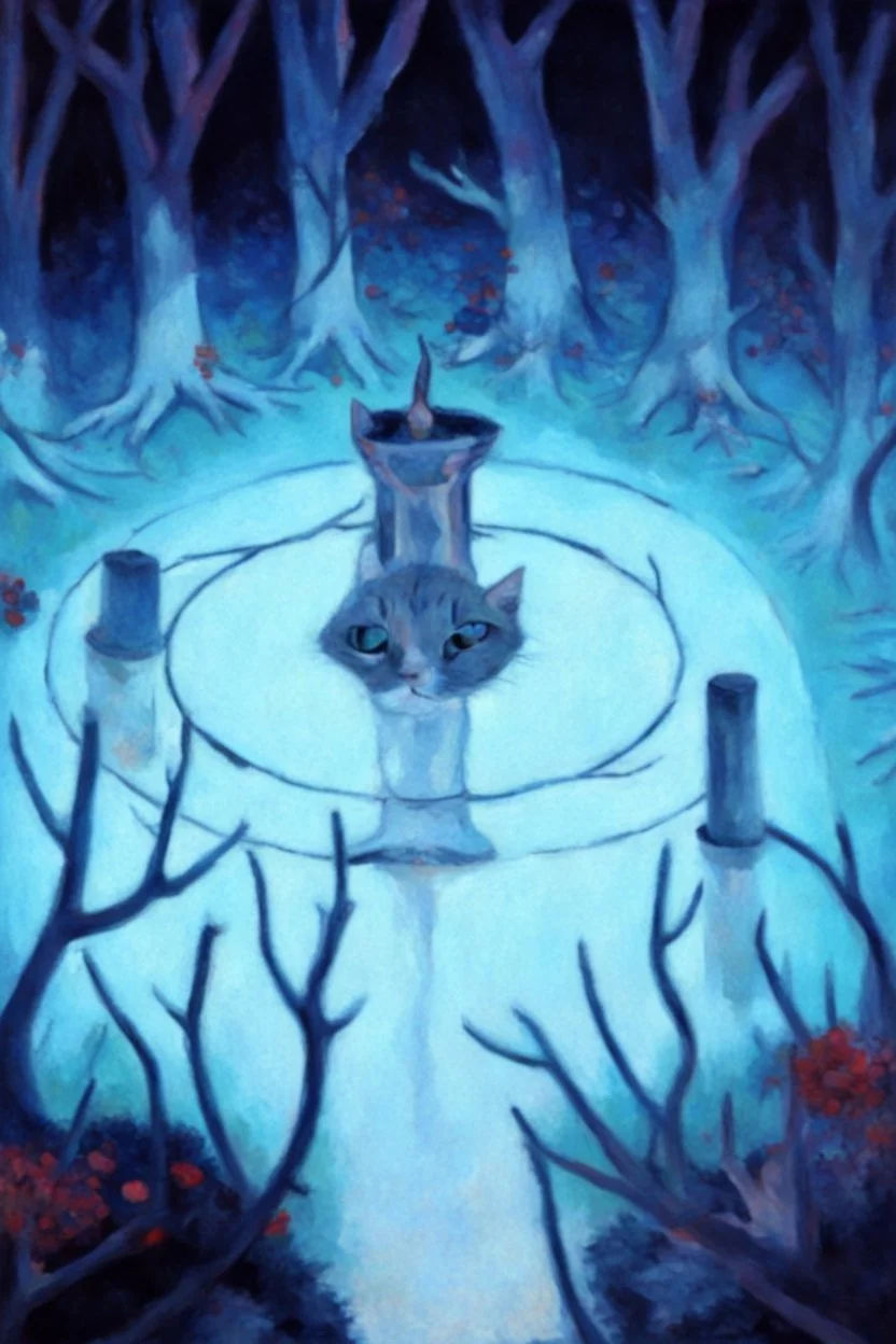 Portrait of a cat by Van Gogh