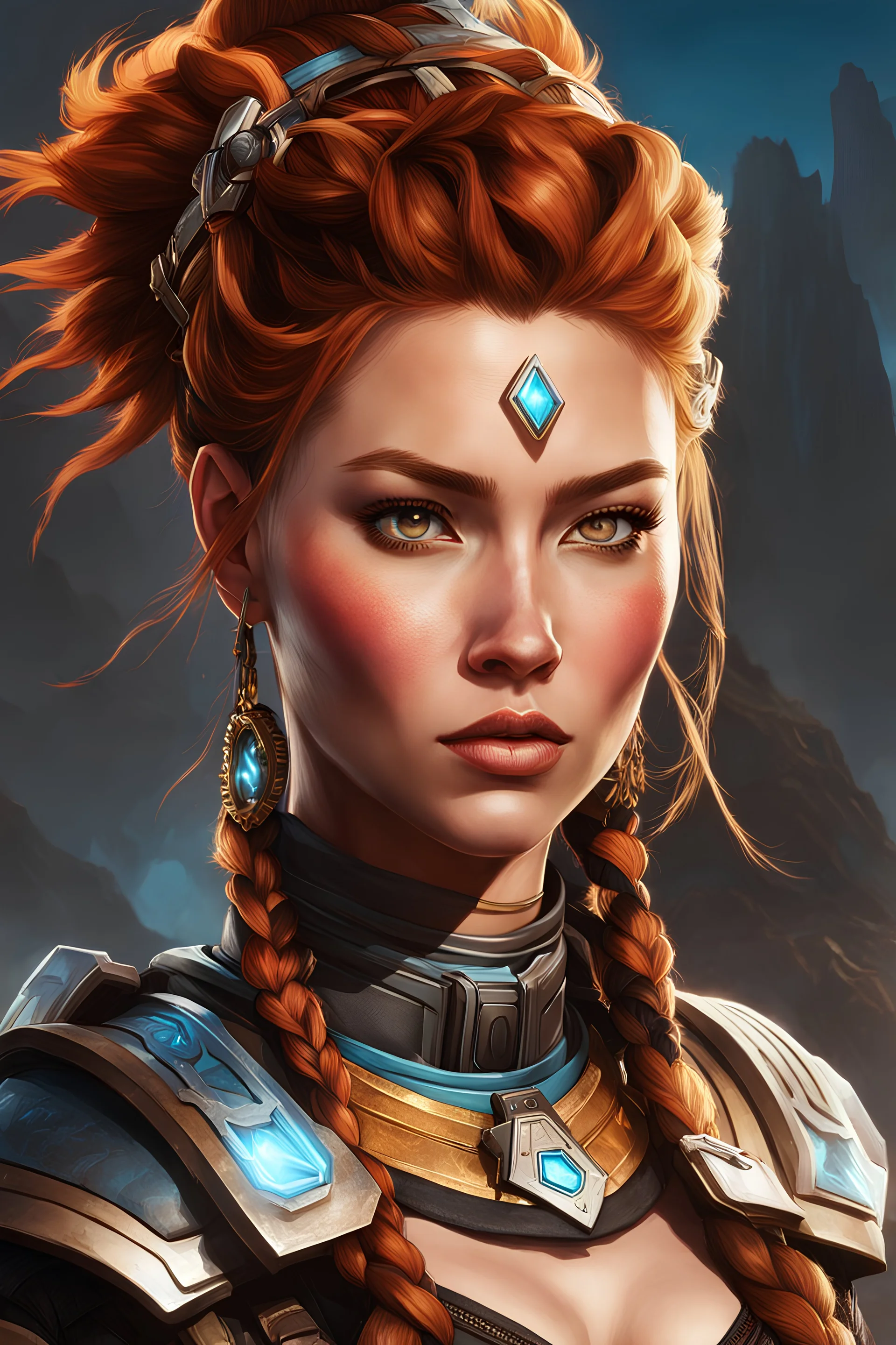 Aloy from Horizon Forbidden West As An Apex Legends Character Digital Illustration By, Mark Brooks And Brad Kunkle, Concept Art