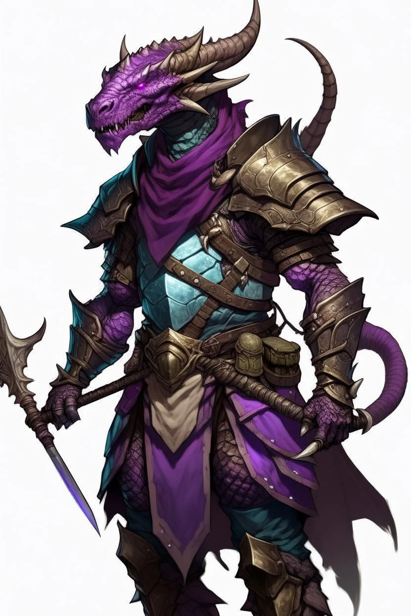 purple iridescent dragonborn ranger dnd