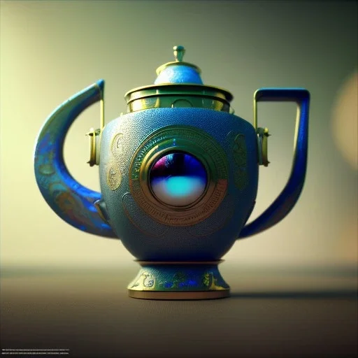 surrealism, art by Jerico Santander, The Teapot, octane render, redshift render,ambient lighting