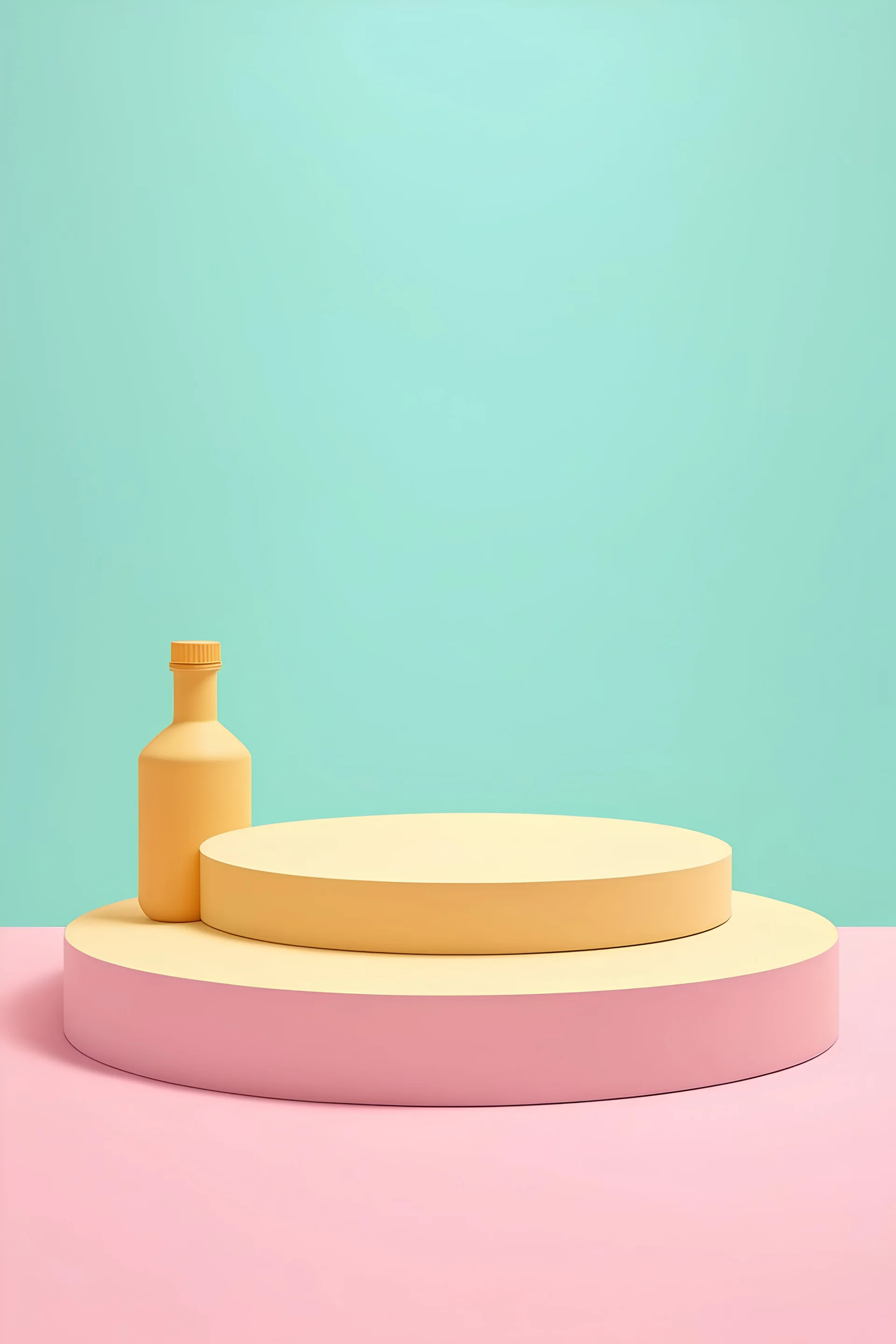 pastel product podium minimalistic