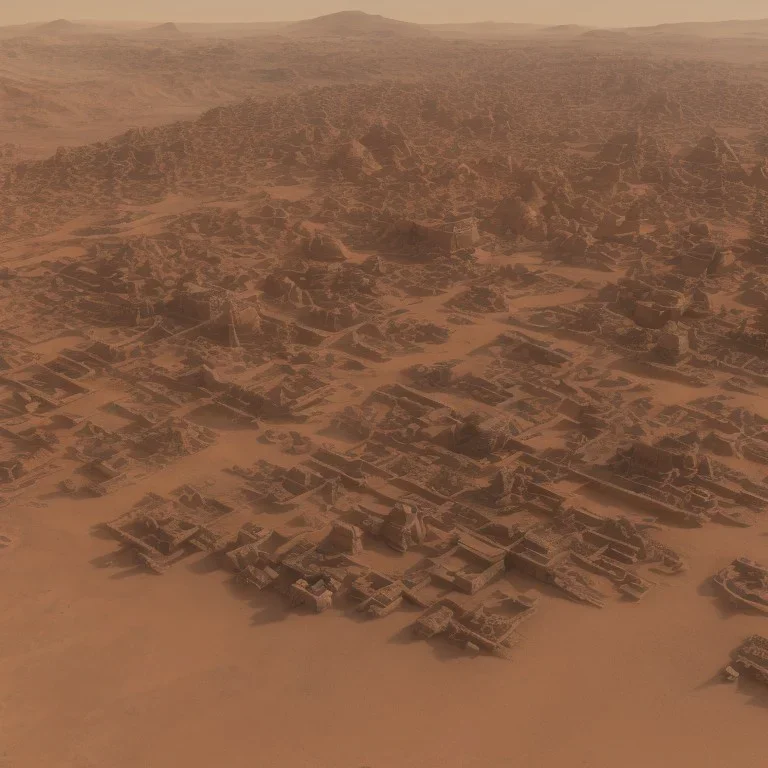 pyramids and canals and cities on mars