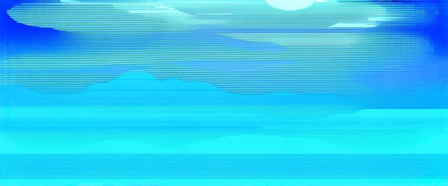a series of horizontal lines with shapes inspired by clouds, vector lines