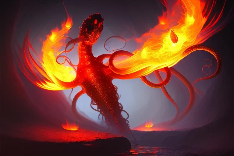 Fire tentacles fire