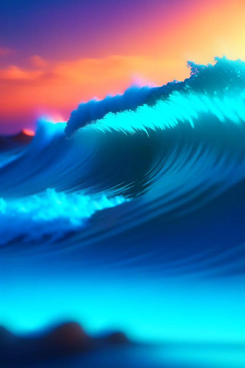 Ultra realistic photo rough colored big ocean wave falling down at sunset time concept ,full size, science, technology,future,electric ,futuristic style, design, practicality,manufacturability,performance, performance, HOF, professional photographer, captured with professional DSLR camera, trending on Artstation, 64k, full size, ultra detailed, ultra accurate detailed, bokeh lighting, surrealism, background,(((realism, realistic, realphoto, photography, portrait, , realistic, beautiful, elegant,