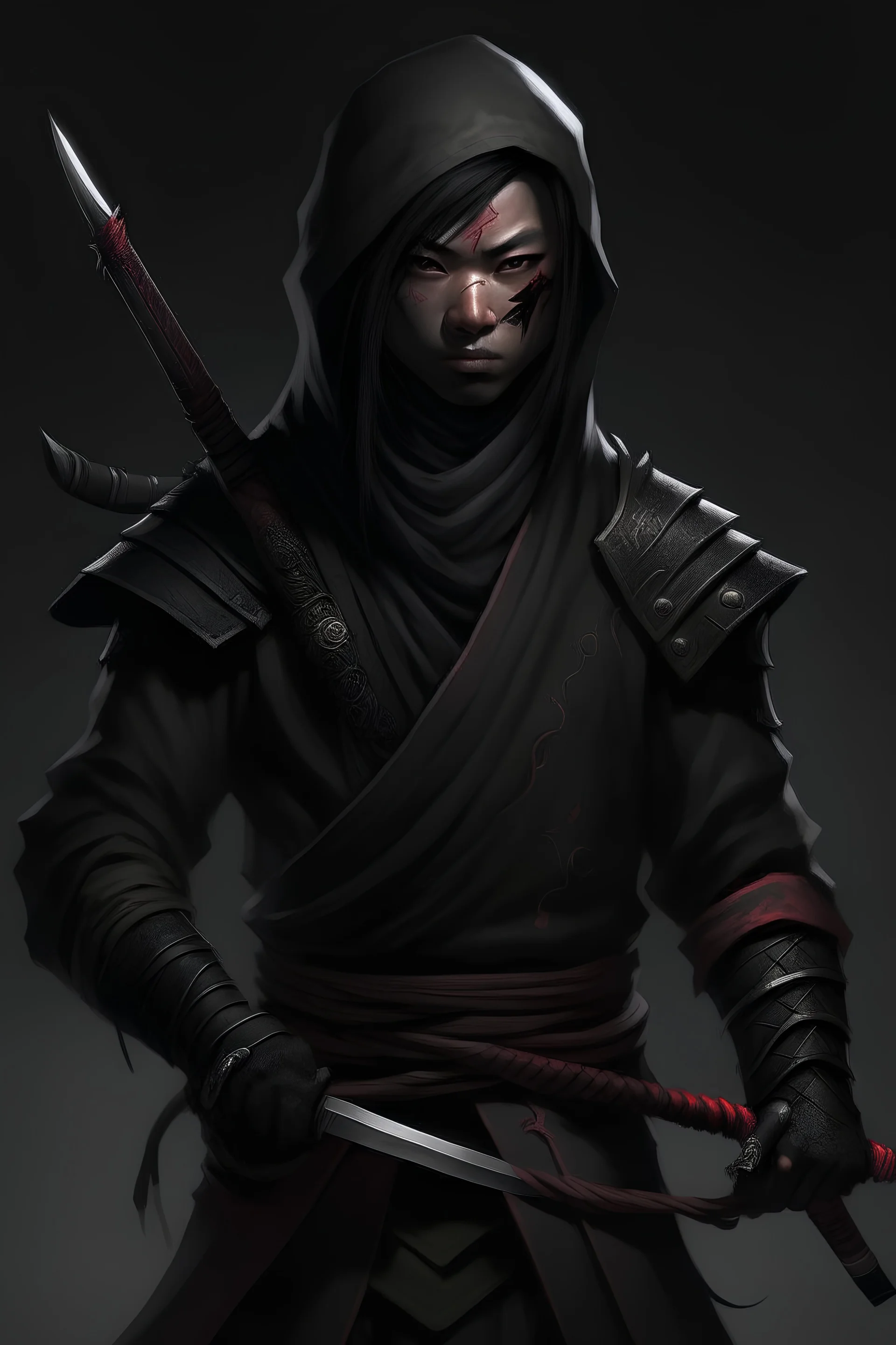 Dark Japanese assassin