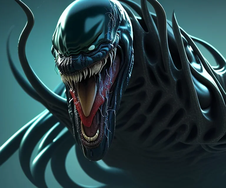 venom supervillain, 4k, baby