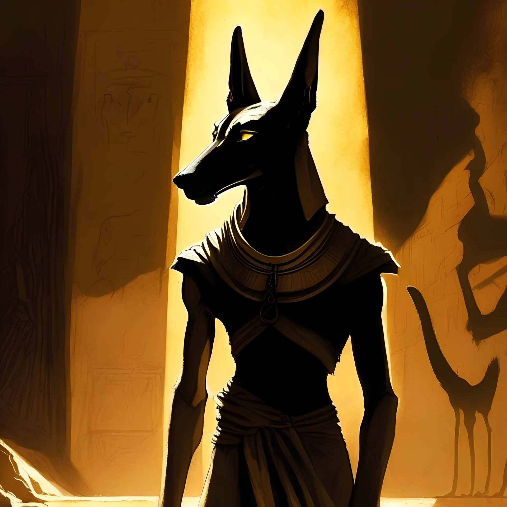 Anubis in the shadow