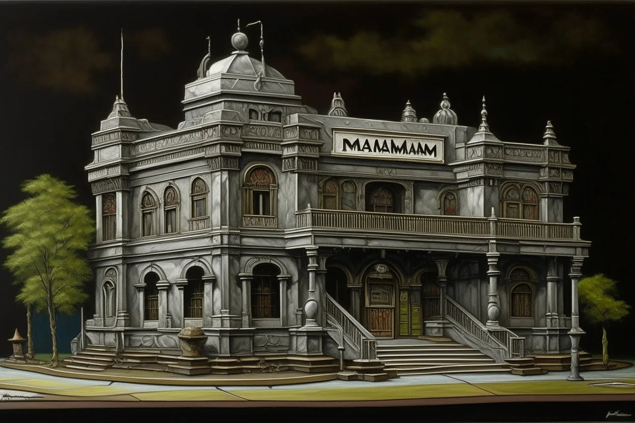 A gray mechanical casino painted by Frank Wilson