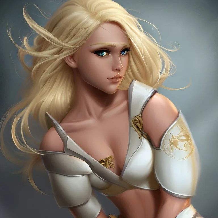 beautiful blonde fighter