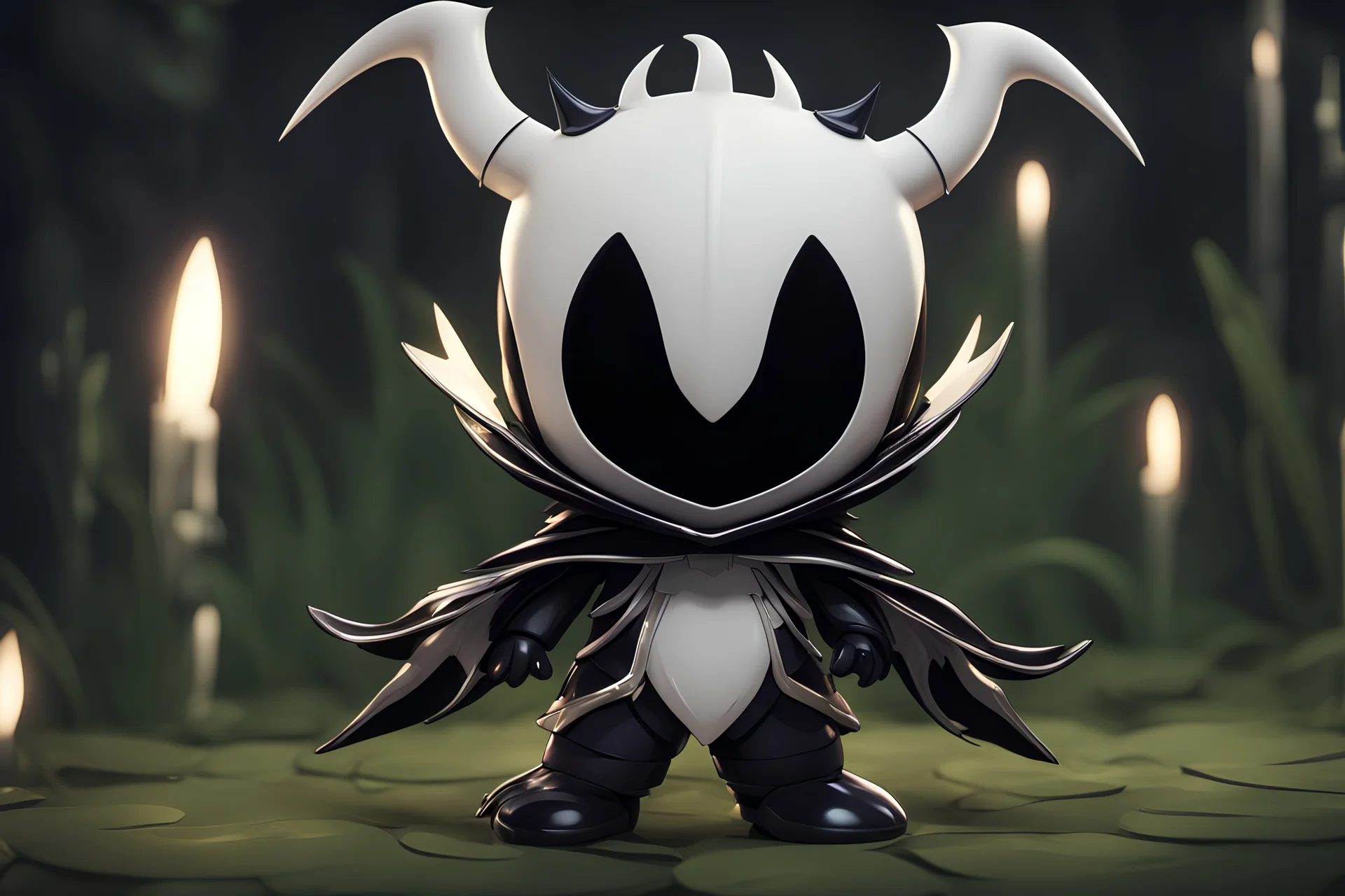 Chibi Hollow knight venom in 8k solo leveling shadow artstyle, in the style of fairy academia, hollow knight them, mask, close picture, neon lights, intricate details, highly detailed, high details, detailed portrait, masterpiece,ultra detailed, ultra quality