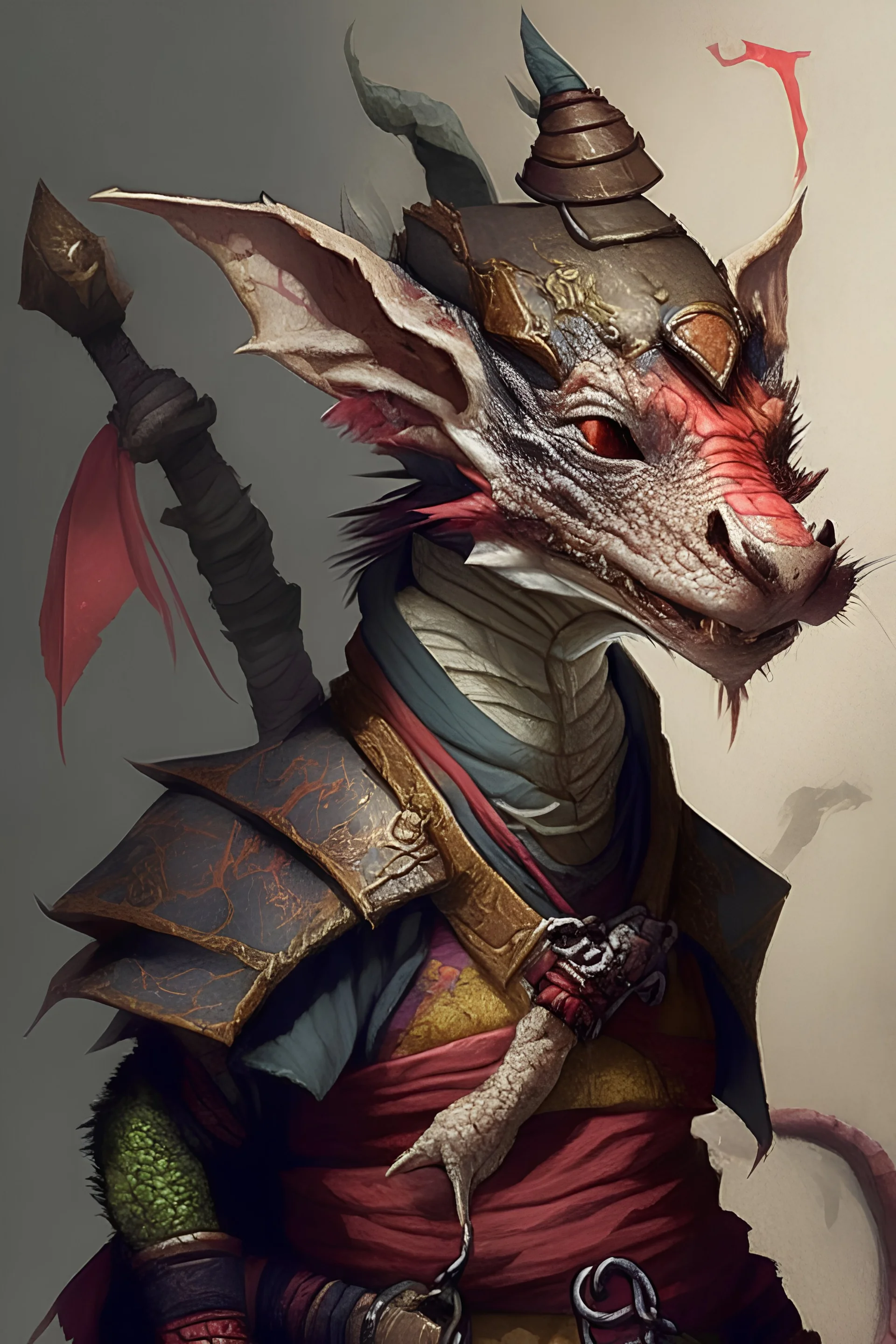 D&D kobold mixed with a chinese dragon