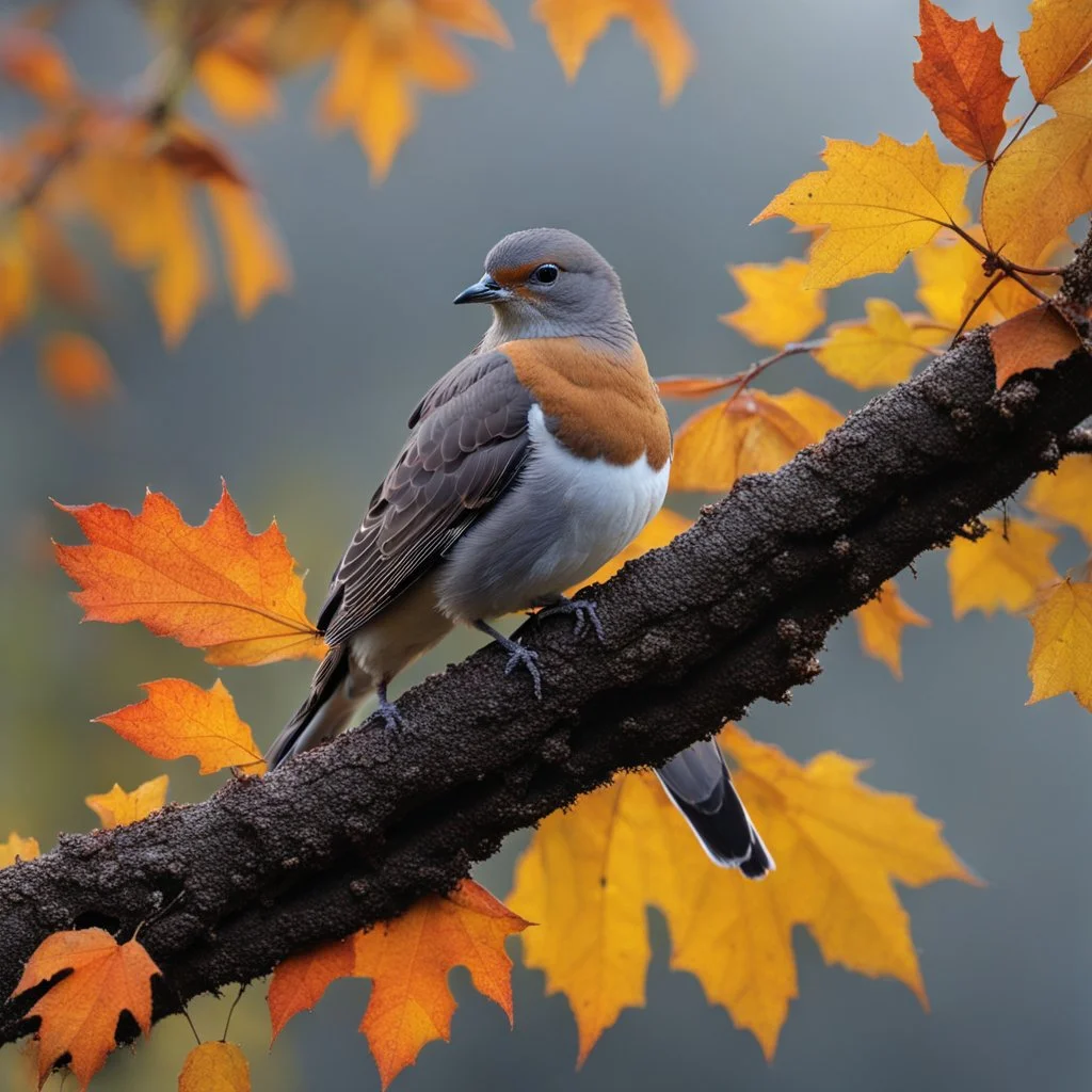autumn has come among the trees dove nest It escapes from the rain the sun of sadness with all his pride Behind the black cloud She cries lovingly