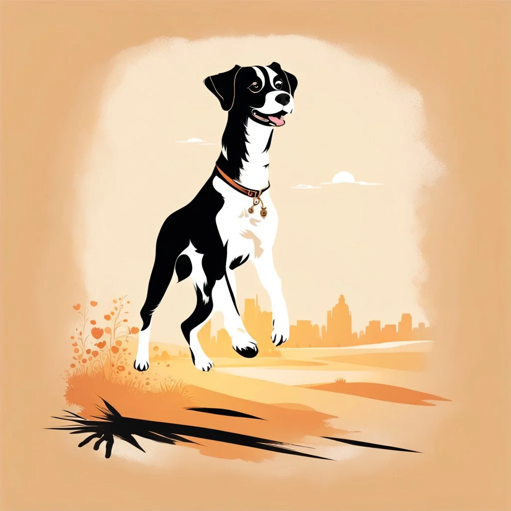 T-Shrit Design Create a captivating scene: A playful and adorable absalaso taking center stage in the frame. Ensure the entire dog is visible with a subtle shadow defining the ground. Let the joy and charm of this sweet canine moment shine through your artistic lens.