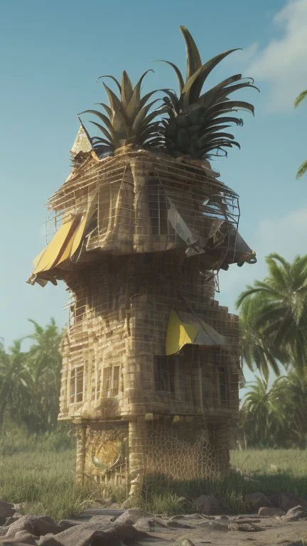 Pineapple house on popsicle