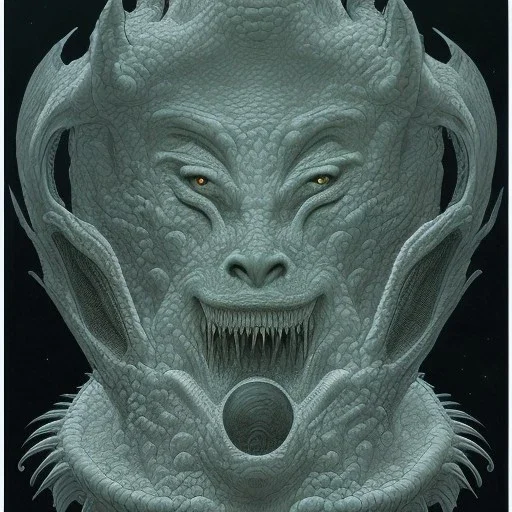 face, ork dragon humanoid, wingless, tailless, dragonface by dnd moebius Jean Giraud dnd