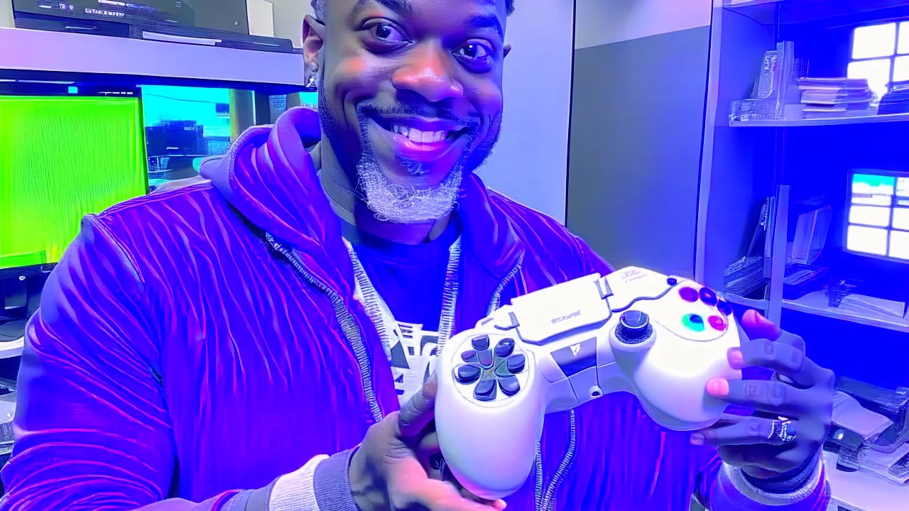 Tyrone takes playstation5 controller from fedex delivery