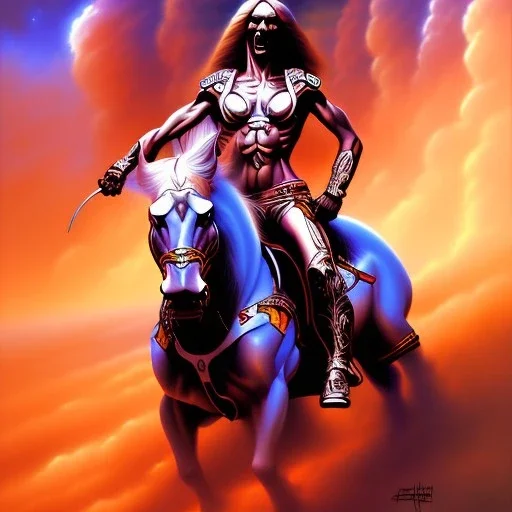 drawing riders of the apocalypse boris vallejo Style