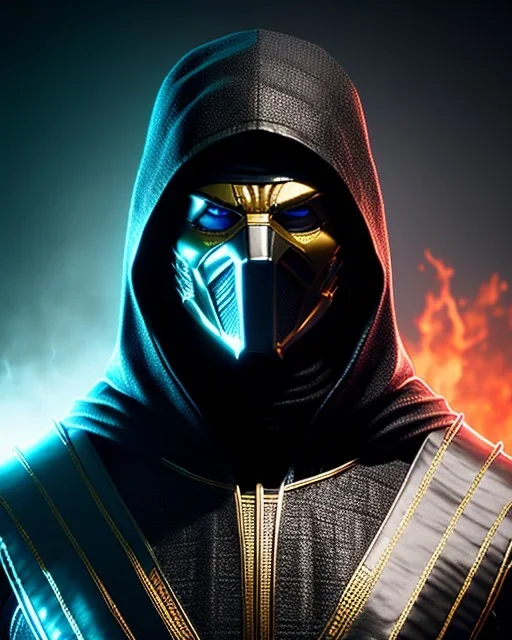 noob saibot, mask cover whole face and hood weapons , mortal kombat 11, highly detailed, hyper-detailed, beautifully color-coded, insane details, intricate details, beautifully color graded, Cinematic, Color Grading, Editorial Photography, Depth of Field, DOF, Tilt Blur, White Balance, 32k, Super-Resolution, Megapixel, ProPhoto RGB, VR, Half rear Lighting, Backlight, non photorealistic rendering