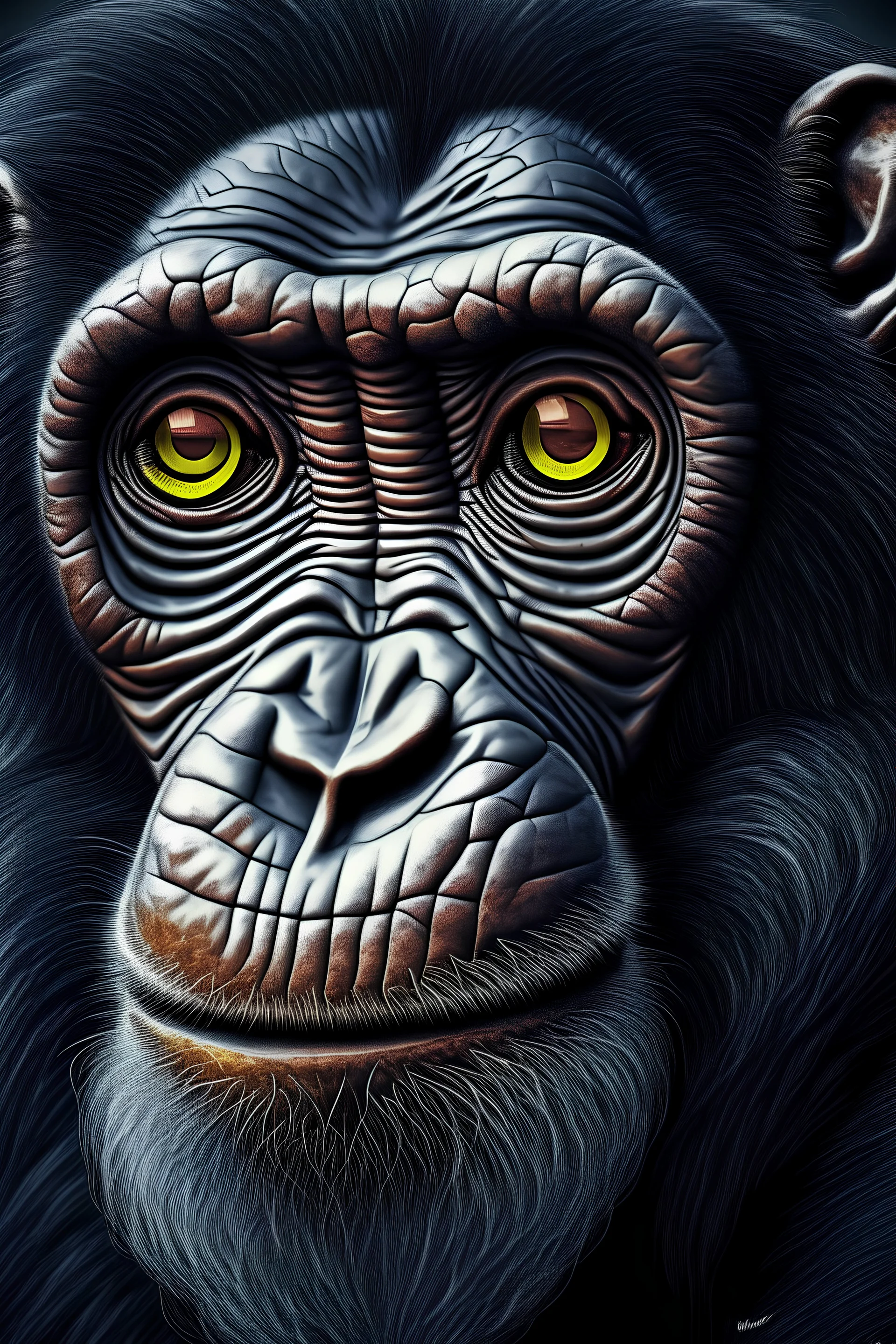 A highly detailed portrait photograph monkey d Ruffy