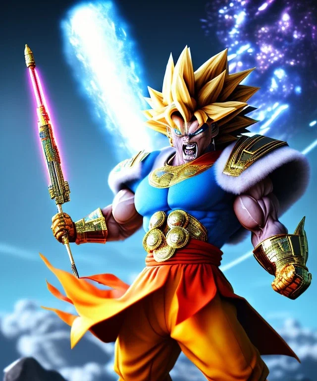 handsome goku, big muscles, soft light atmosphere, light effect，vaporwave colorful, concept art, smooth, extremely sharp detail, finely tuned detail, ultra high definition, 8 k, unreal engine 5, ultra sharp focus