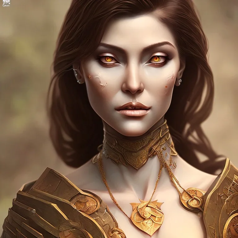 dungeons and dragons, female human, druid, brown hair, brown eyes, full body, realistic face, short hair, facial scarring, light skin, hair tied back