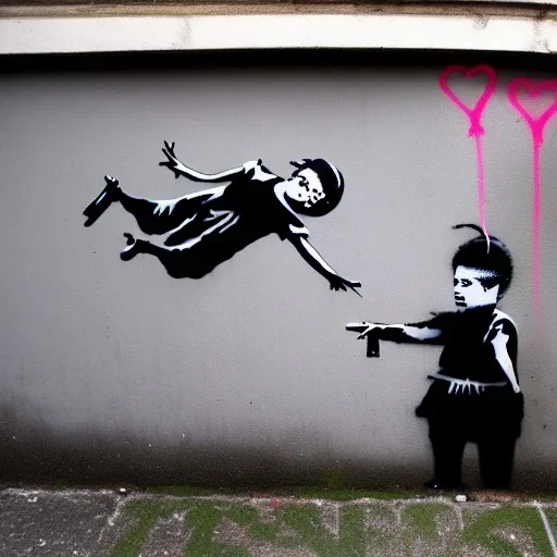 The world upside down Banksy