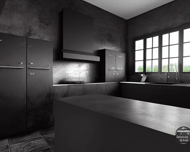 metal Black kitchen pan, ultra graphics, RTX, TXXA, SSAO, High quality,hyperrealistic, Super detailed, HDR,4k