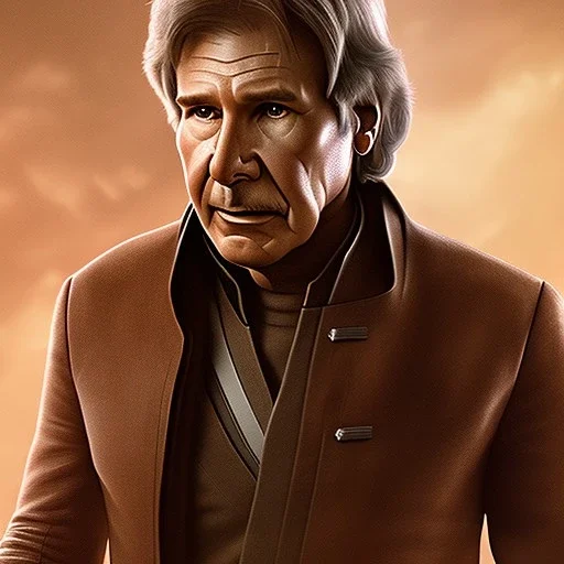 transparent portrait of harrison ford as captain han solo, brown eyes, realistic, rough facial skin, cinematic lighting, photorealistic, volumetric light and shadow, hyper HD, octane render, unreal engine, insanely detailed and intricate, hyper-realistic, space background