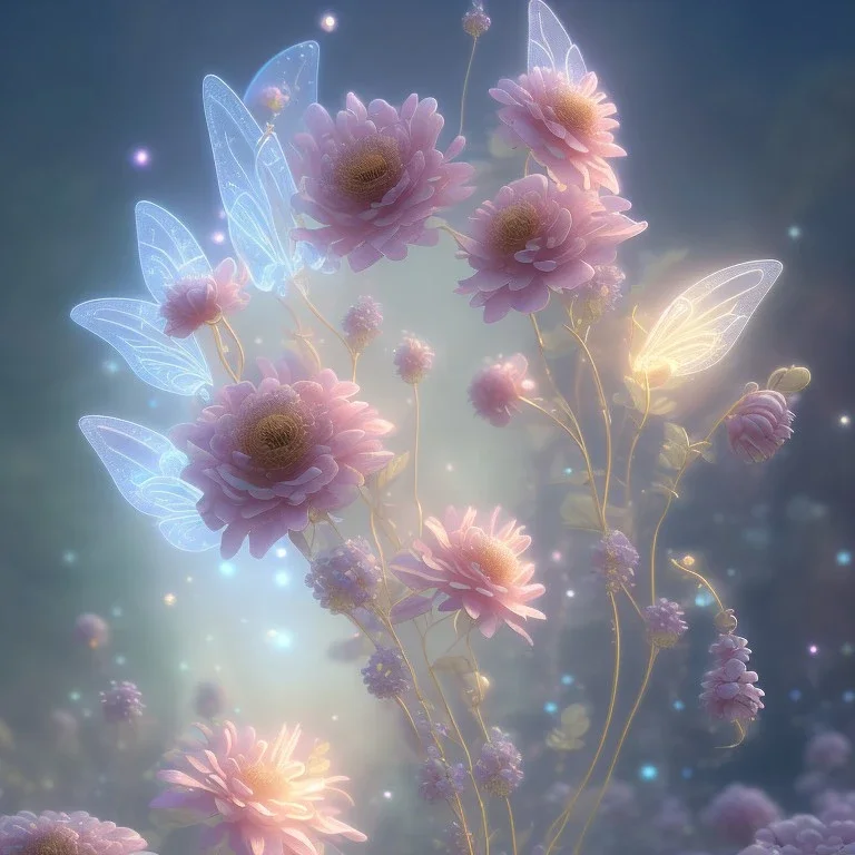 subtle transparent fairy flower in a galactic ambiance, delicate colors, in the foreground, full of details, smooth，soft light atmosphere, light effect，vaporwave colorful, concept art, smooth, extremely sharp detail, finely tuned detail, ultra high definition, 8 k, unreal engine 5, ultra sharp focus