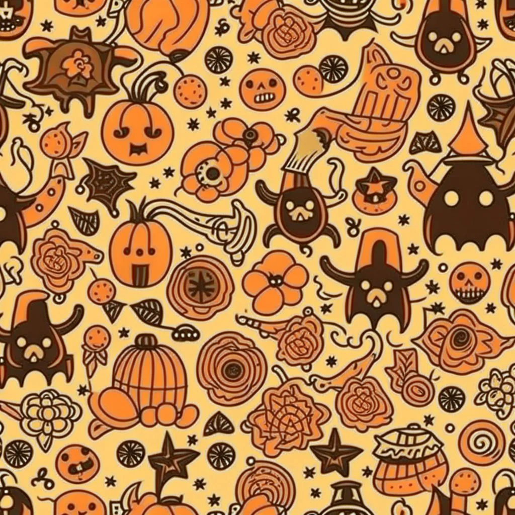 Halloween seamless pattern