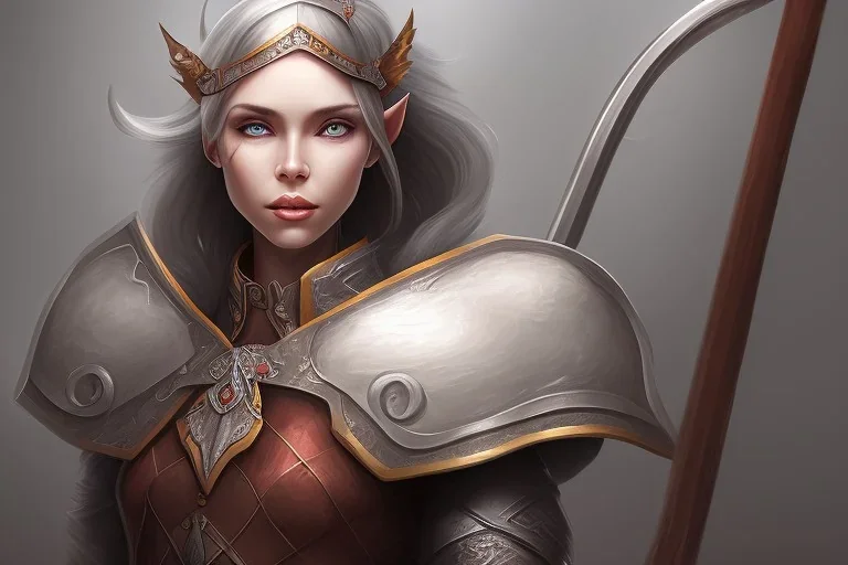 portrait of fantasy cleric elf