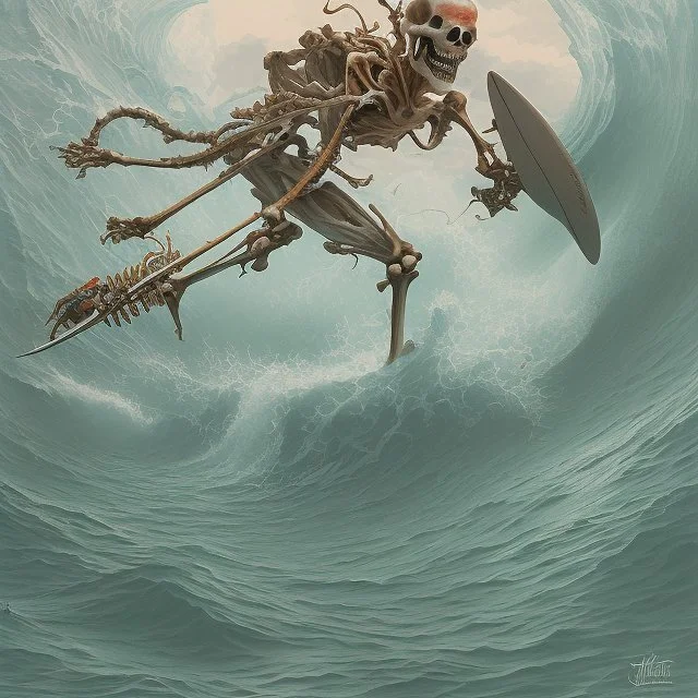 skeleton surfer by james jean