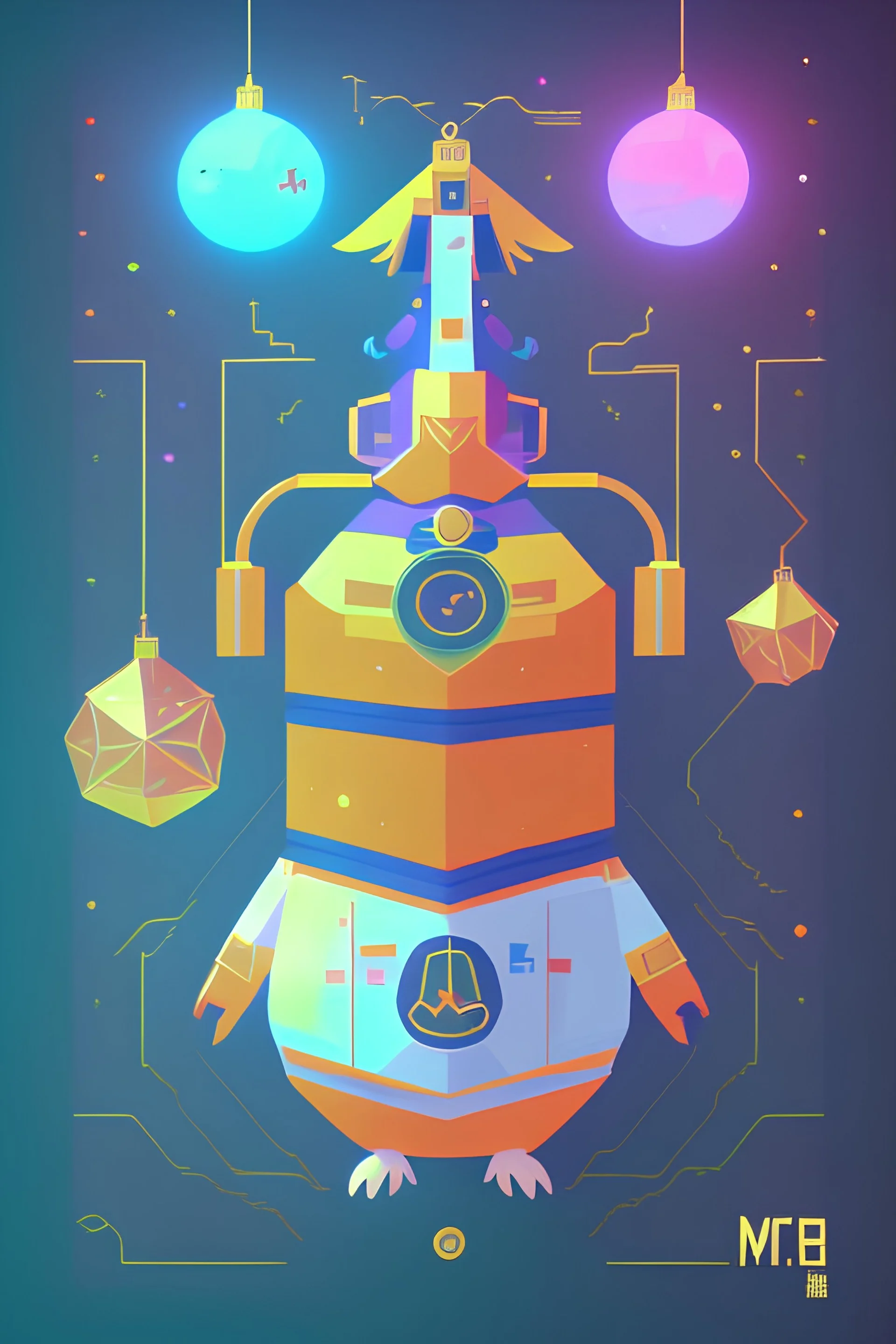 High quality Kurzgesagt Bird-inspired gifts and merchandise Kurzgesagt in a nutshell youtube cartoon Cute fat derpy Kurzgesagt patreon bird illustration high detail high definition HQ cybernetic Steampunk fat, looking up