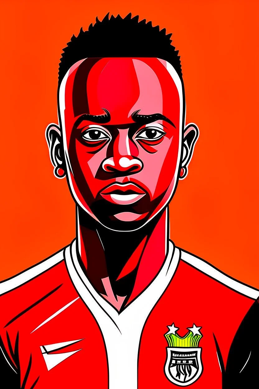 Sadio Mane Footballer cartoon 2d