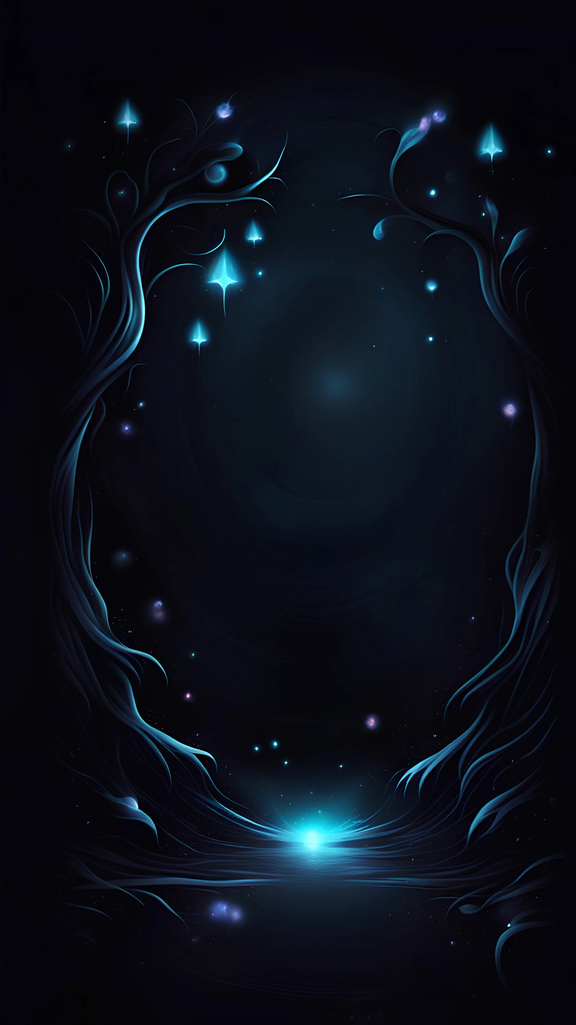 Magical dark background