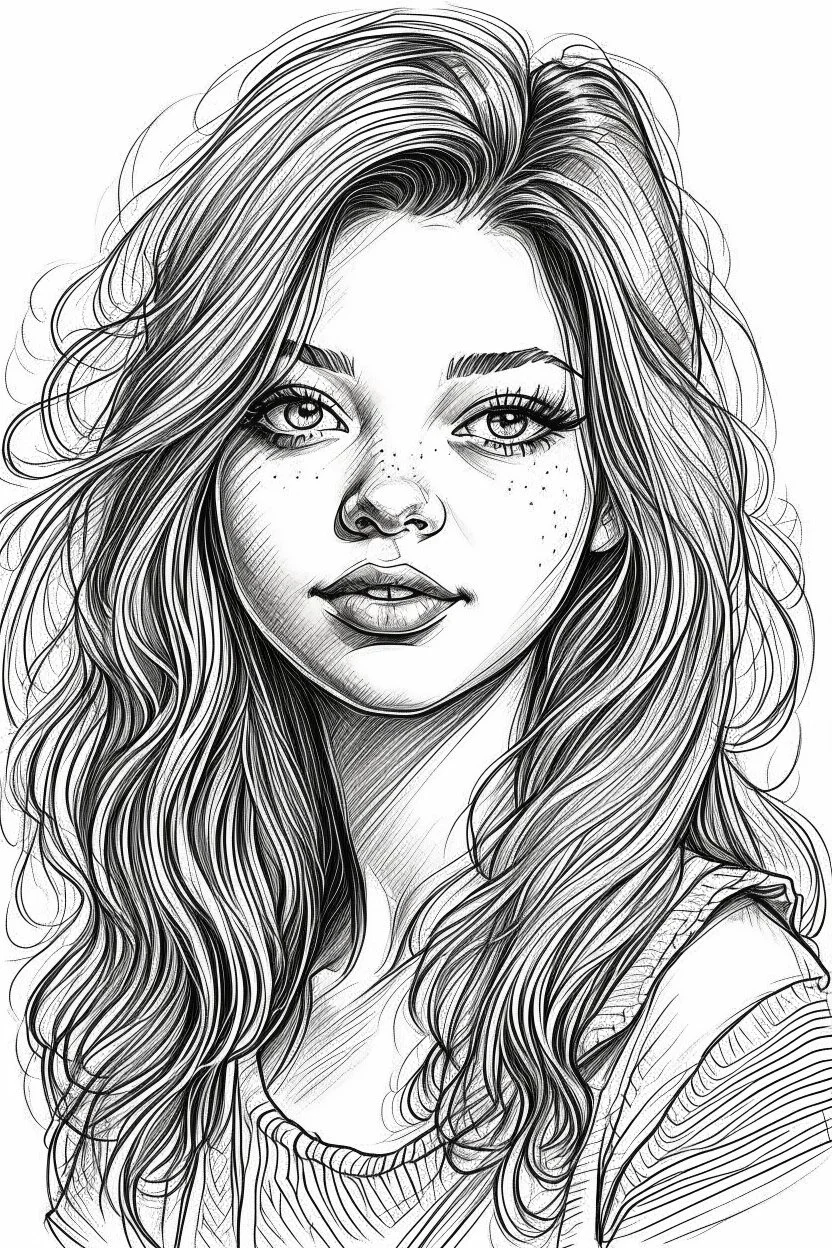 beautiful girl drawing sketches beautiful girl