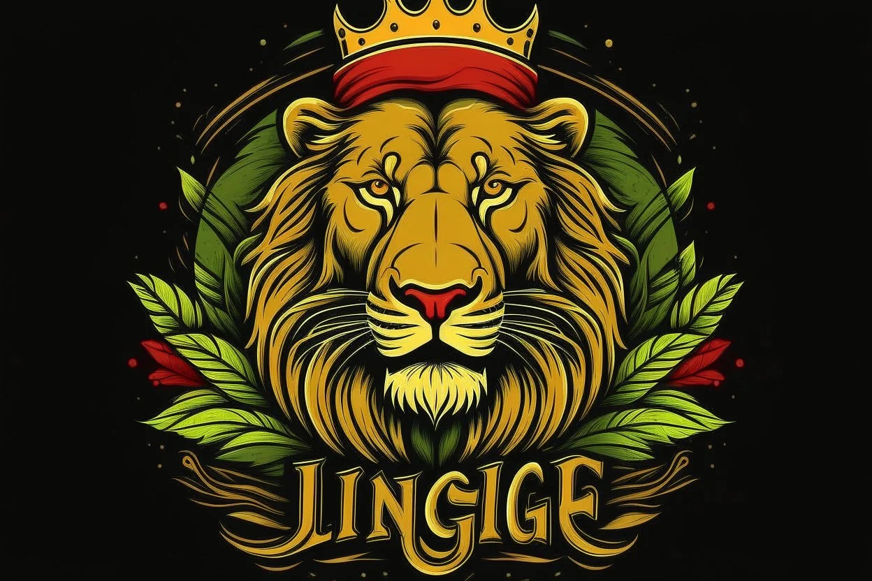 king of the jungle simple 3 colours