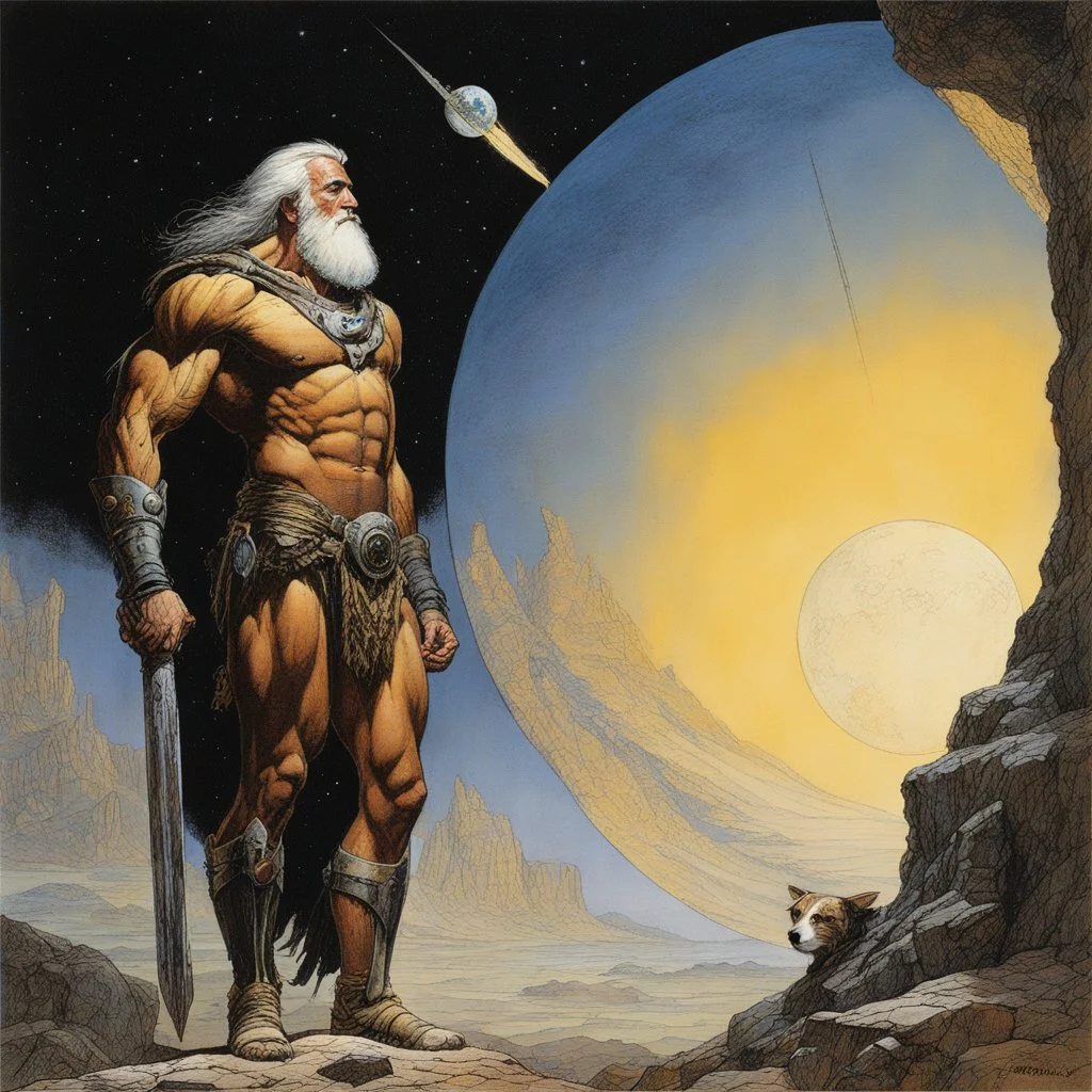 [art by John Blanche] Atlas and Prometheus