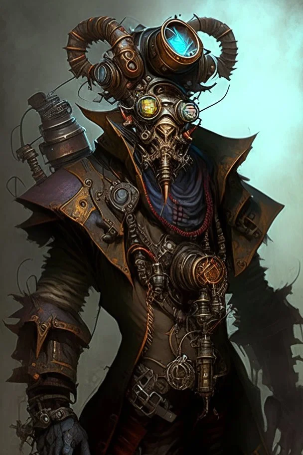 demon monster humanoid artificer steampunk engineer